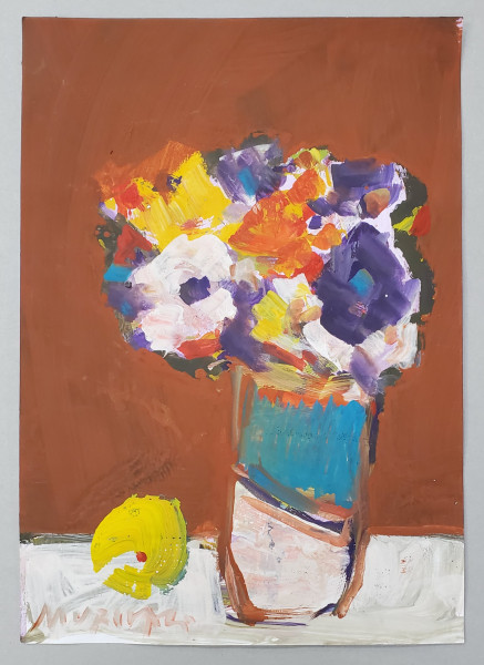 Vasile Mureșan - Murivale ( 1957 - ) - Vaza cu anemone, 2025