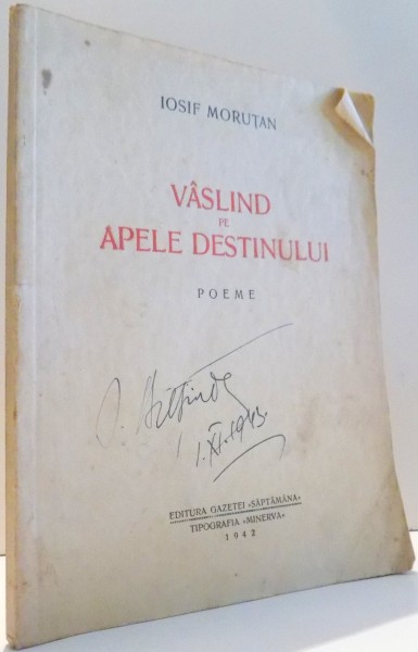 VASLIND PE APELE DESTINULUI de IOSIF MORUTAN , 1942