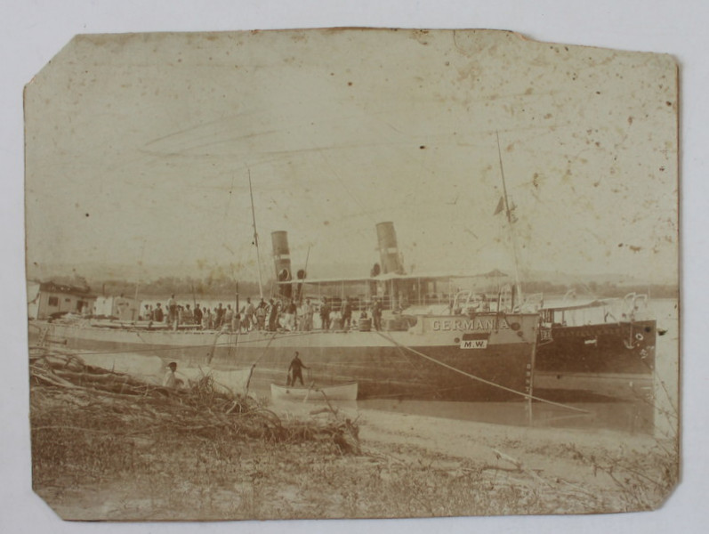 VASUL CU ABURI  ' GERMANIA ' ,  TRAS LA MAL , FOTOGRAFIE , CCA. 1900