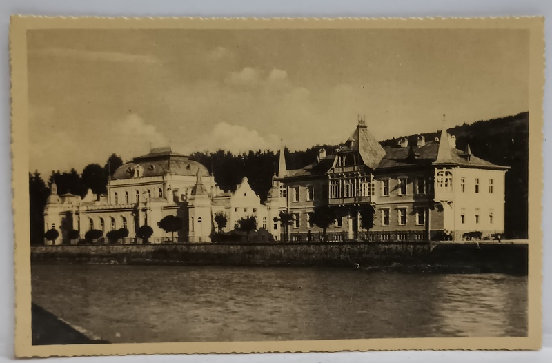 VATRA - DORNEI , CASINOUL  SI HOTELUL BALNEAR , FOTOGRAFIE FORMAT CARTE POSTALA , 1939