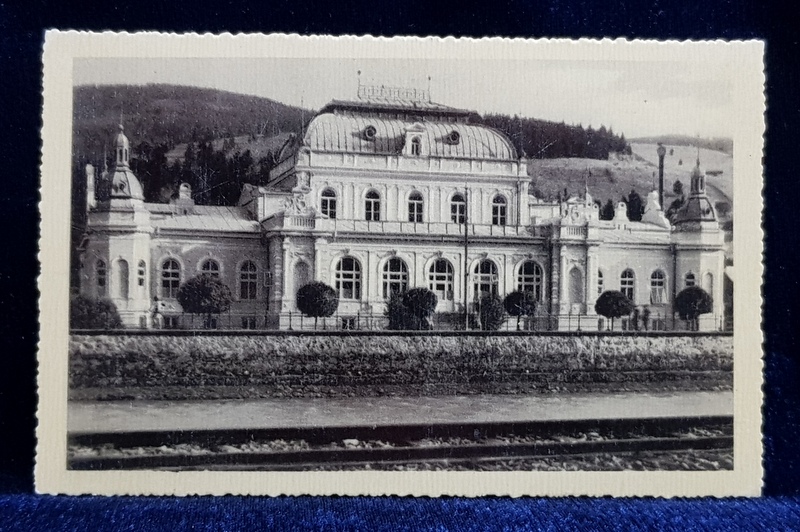 VATRA DORNEI , CAZINOUL SI RAUL , CARTE POSTALA ILUSTRATA , INTERBELICA