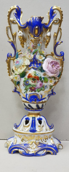 Vaza decorativa din portelan, pictat manual