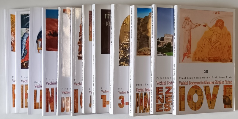 VECHIUL TESTAMENT IN TALCUIREA SFINTILOR PARINTI , VOLUMELE I - XII de IOAN SORIN USCA si IOAN TRAIA , 2002 - 2008