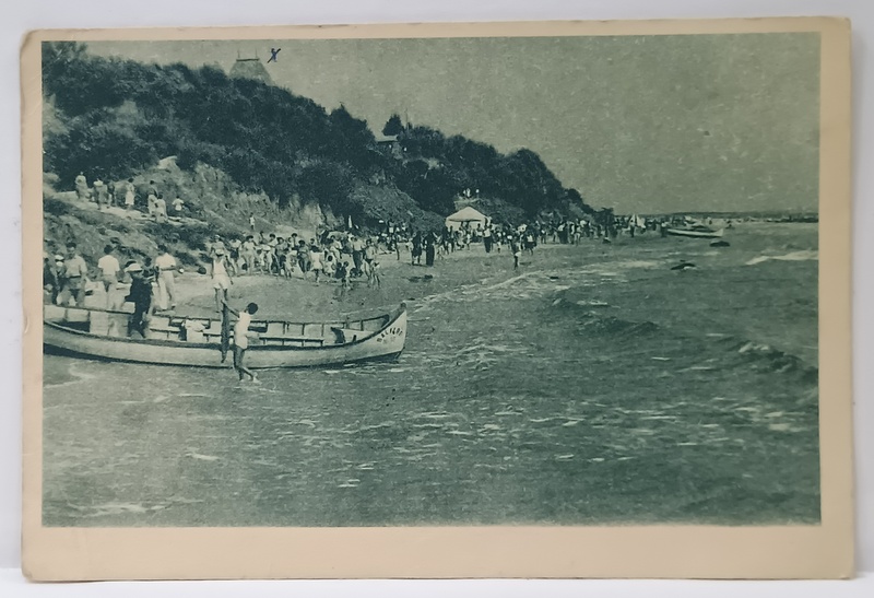 VEDERE DIN VASILE ROAITA , PLAJA , CARTE POSTALA , 1957
