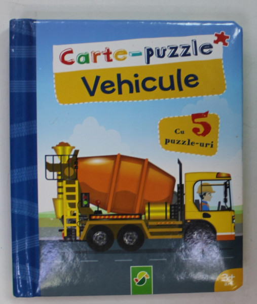 VEHICULE , CARTE - PUZZLE , CU 5 PUZZLE- URI , ANII '2000