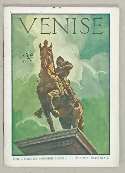 VENISE , PLIANT TURISTIC CU HARTA INCLUSA , TEXT IN LIMBA FRANCEZA , PERIOADA  INTERBELICA