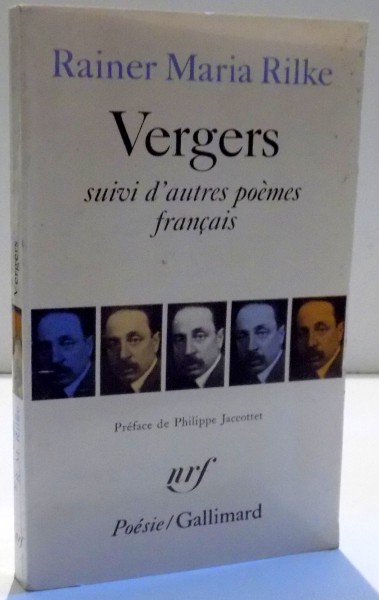 VERGERS , SUIVI D ' AUTRES POEMES FRANCAIS de RAINER MARIA RILKE , 1978