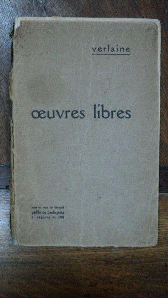 Verlaine, Oeuvres Libres, Segovie1868