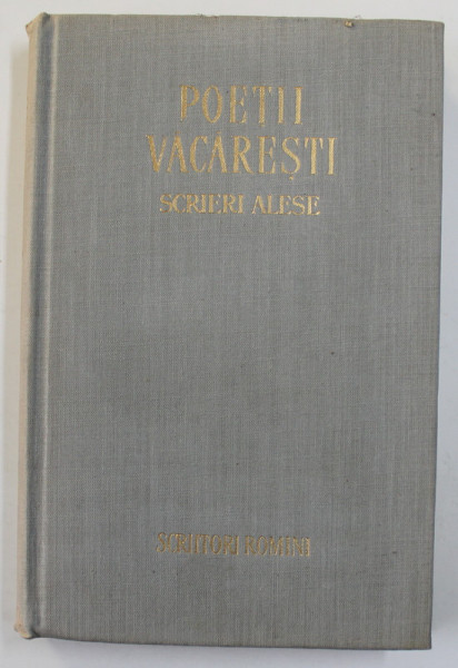 VERSURI ALESE de POETII VACARESTI  1961