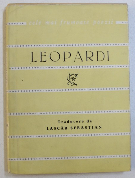 VERSURI de LEOPARDI , 1963