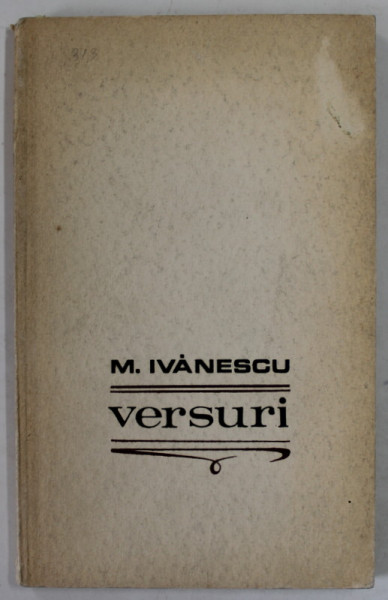 VERSURI de MIRCEA IVANESCU , 1968, CARTEA DE DEBUT