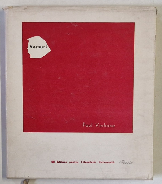 VERSURI de PAUL VERLAINE , 1967 *EDITIE CARTONATA