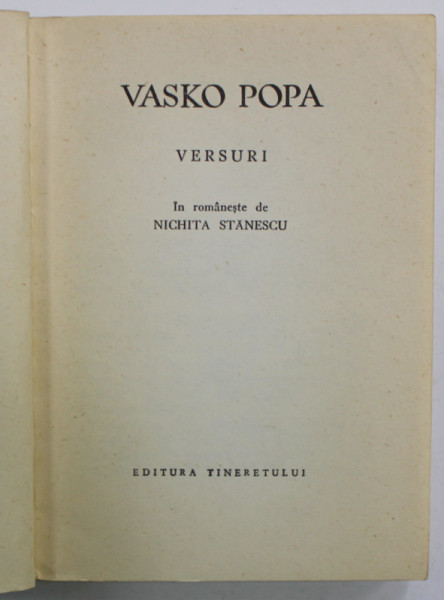 VERSURI de VASKO POPA , 1966
