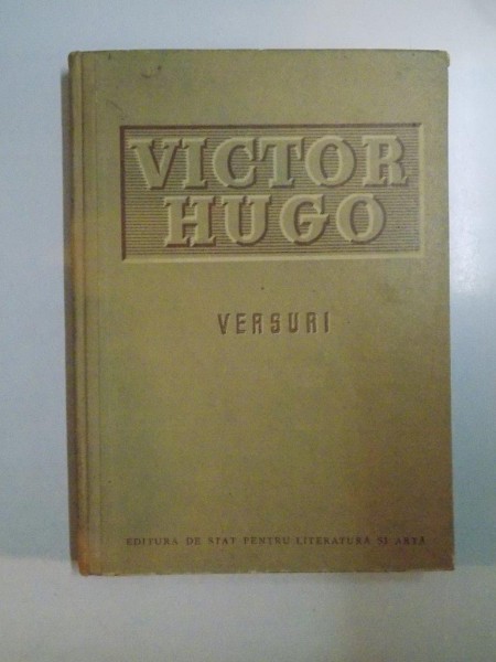 VERSURI de VICTOR HUGO , 1952