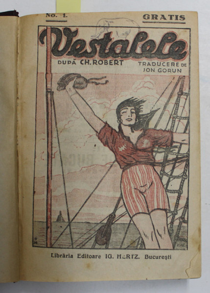 VESTALELE , ROMAN FOILETON , de CH. ROBERT , COLIGAT DE 50 DE FASCICULE , EDITIE INTERBELICA