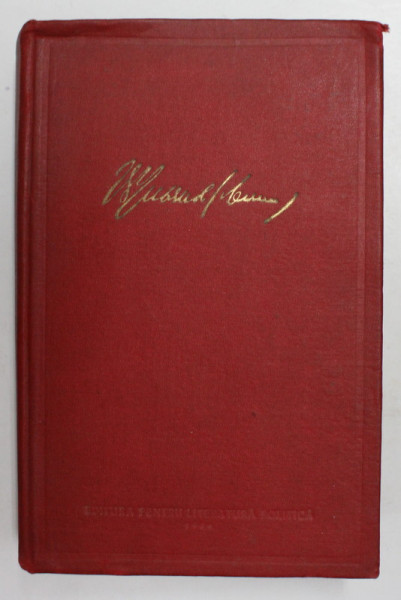 V.I. LENIN - OPERE ALESE , VOLUMUL I , 1954