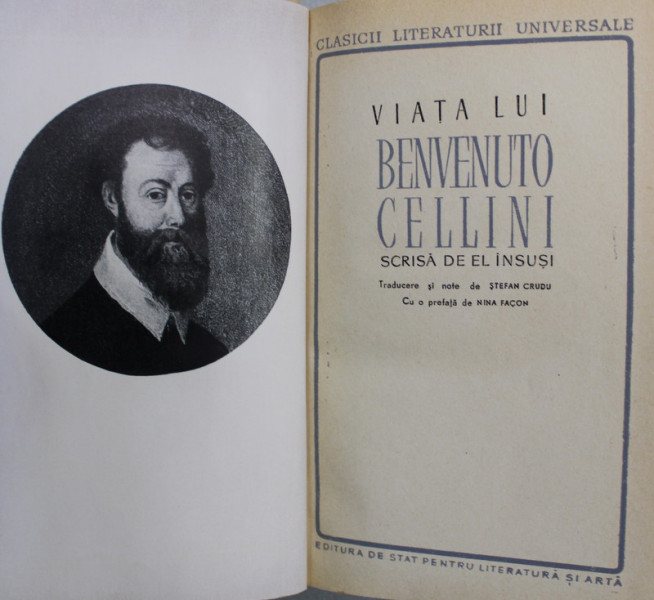 VIATA LUI BENVENUTO CELLINI - SCRISA DE EL INSUSI , 1959