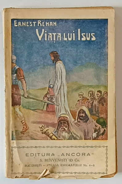 VIATA LUI ISUS de ERNEST REHAN, EDITIA A DOUA ILUSTRATA