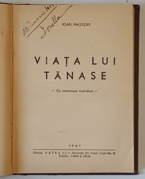 VIATA LUI TANASE de IOAN MASSOFF , 1947
