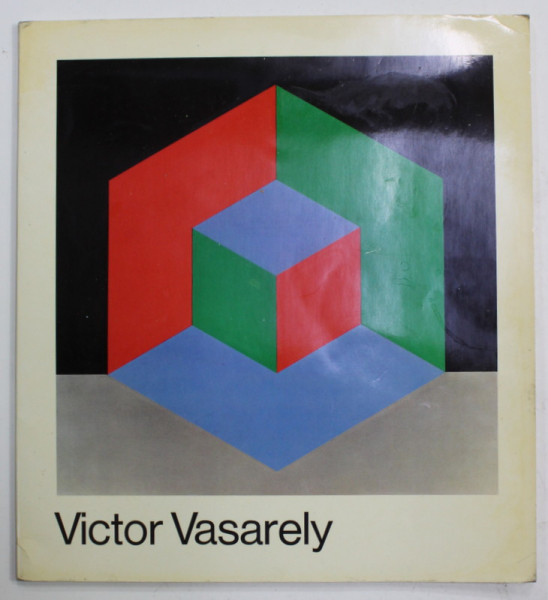 VICTOR VASARELY , ALBUM DE ARTA CU TEXT IN LIMBA GERMANA , ANII ' 70
