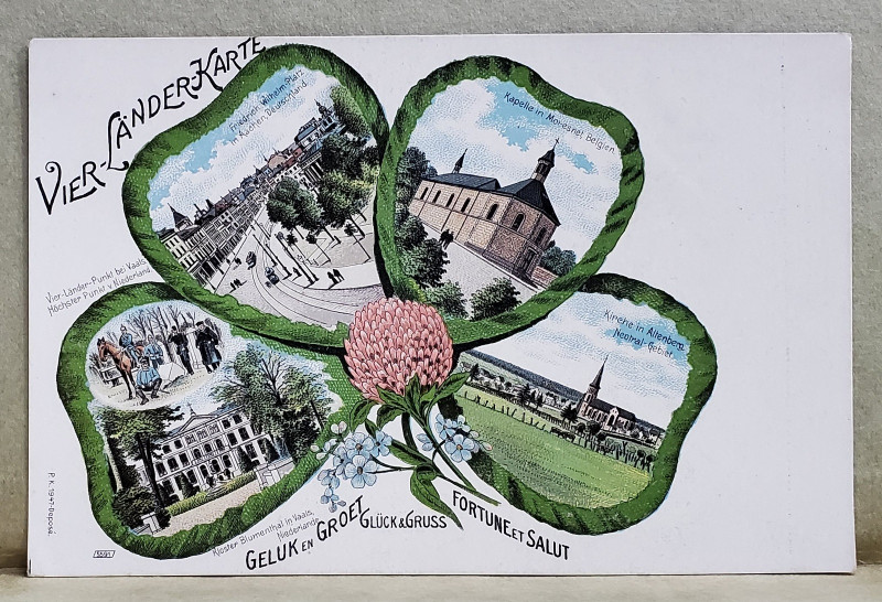 VIER LANDKARTE , CARTE POSTALA ILUSTRATA CLASICA , CROMOLITOGRAFIE