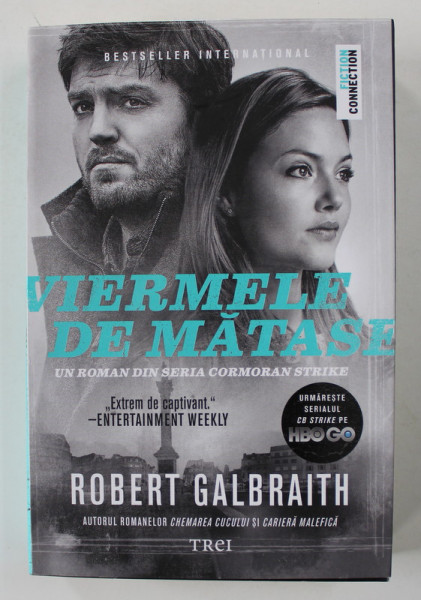 VIERMELE DE MATASE - roman de ROBERT GALBRAITH , 2014 , PREZINTA HALOURI DE APA *