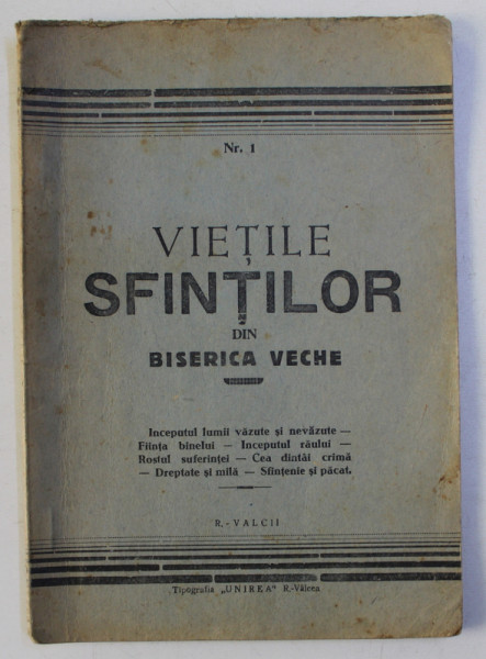 VIETILE SFINTILOR DIN BISERICA VECHE de NICODIM ECLESIARHUL , 1944