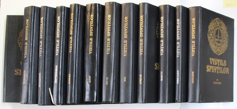 VIETILE SFINTILOR , RETIPARITE SI ADAUGITE CU APROBAREA SFANTULUI SINOD AL BISERICII ORTODOXE ROMANE DUPA EDITIA DIN 1901 - 1911 , VOLUMELE I - XII