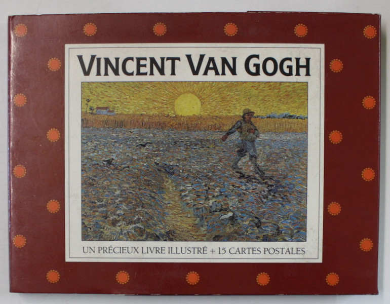 VINCENT VAN GOGH , UN PRECIEUX LIVRE ILLUSTRE  + 14 CARTES POSTALES , 1994