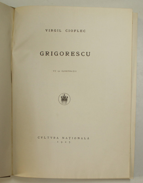 VIRGIL CIOFLEC  de GRIGORESCU,1925
