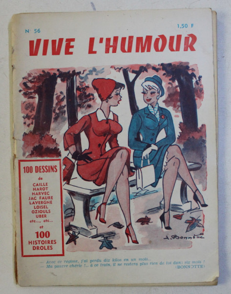 VIVE L ' HUMOUR , RECUEIL No. 56  , REVISTA UMORISTICA , 1971