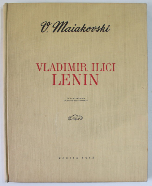 VLADIMIR ILICI LENIN de V. MAIAKOVSKI , 1954