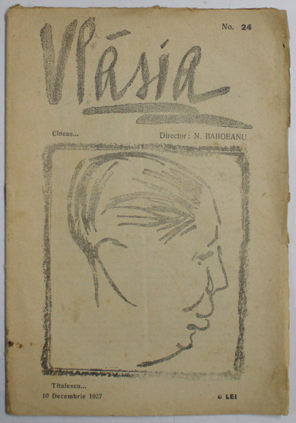 ' VLASIA ' , REVISTA , NR. 24 DIN 10 DECEMBRIE 1927
