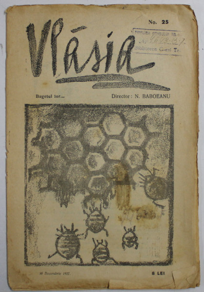 ' VLASIA  ' REVISTA , NR. 25 DIN 30 DECEMBRIE 1927