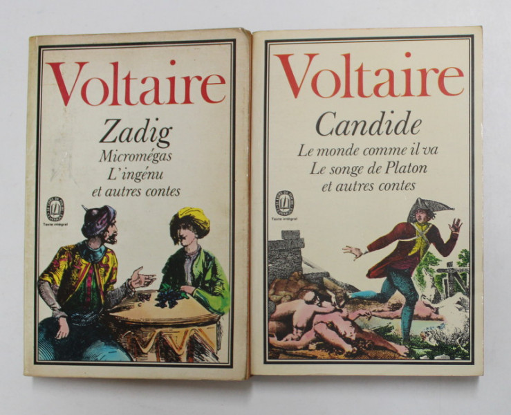 VOLTAIRE - CANDIDE  / ZADIG , 2 VOLUME , 1972