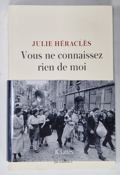VOUS NE CONNAISEZ RIEN DE MOI par JULIE HERACLES , roman , 2023