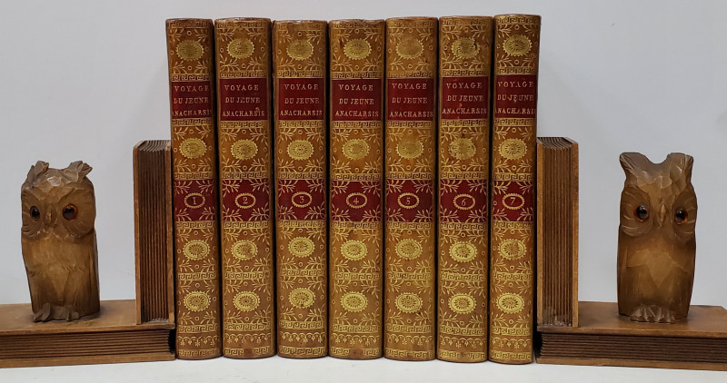 VOYAGE DU JEUNE ANACHARSIS EN GRÈCE, DANS LE MILIEU DU QUATRIÈME SIÈCLE AVANT L'ÈRE VULGAIRE par J. J. BARTHELEMY - PARIS, 1790