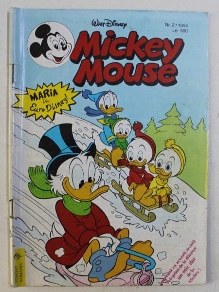 WALT DISNEY , MICKEY MOUSE , NUMARUL 2 , 1994