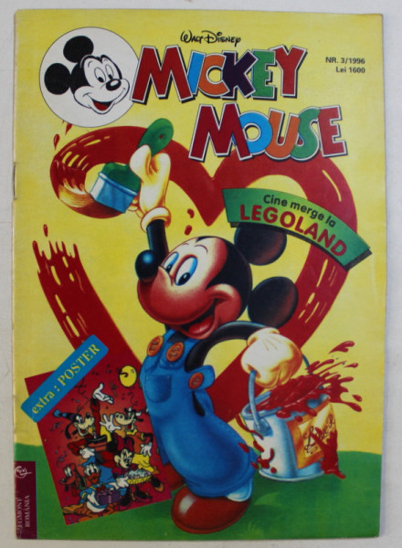 WALT DISNEY , MICKEY MOUSE , NUMARUL 3 , 1996