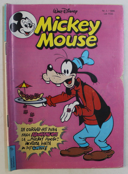 WALT DISNEY , MICKEY MOUSE , NUMARUL 5 , 1995