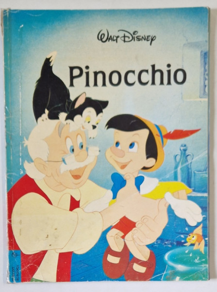 WALT DISNEY , PINOCCHIO , 1995 , COTOR LIPIT CU SCOCI , PREZINTA URME DE UZURA