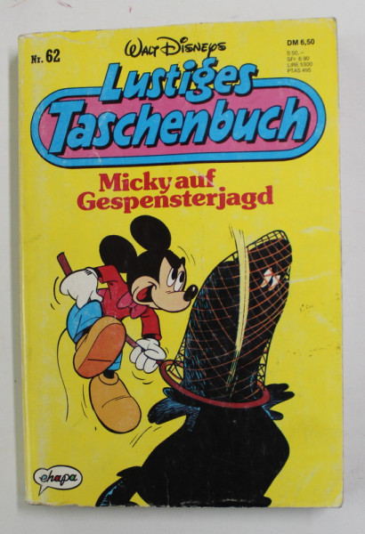 WALT DISNEYS  LUSTIGES TASCHENBUCH - MICKY AUF GESPENSTERJAGD , 1992, BENZI DESENATE *