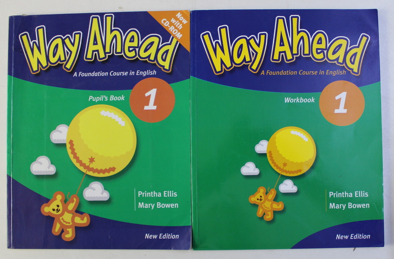 WAY AHEAD - A FOUNDATION COURSE IN ENGLISH , PUPIL ' S BOOK + WOORKBOOK , VOL. I - II by PRINTHA ELLIS and MARY BOWEN , 2011 , LIPSA CD *