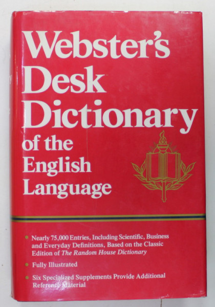 WEBSTER 'S DESK DICTIONARY OF THE ENGLISH LANGUAGE , 1990