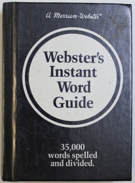WEBSTER ' S INSTANT WORD GUIDE , 1980