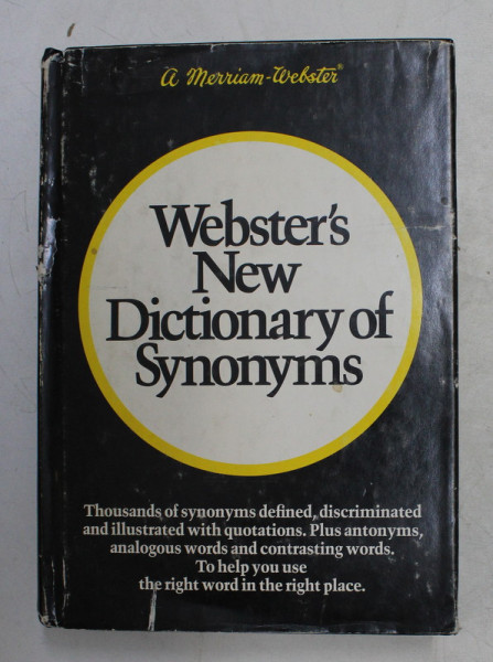 WEBSTER 'S NEW DICTIONARY OF SYNONYMS , 1973