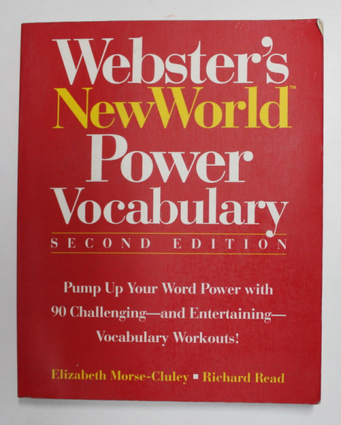 WEBSTER 'S NEW WORLD POWER VOCABULARY by ELIZABETH MORSE - CLULEY and RICHARD READ , 1994