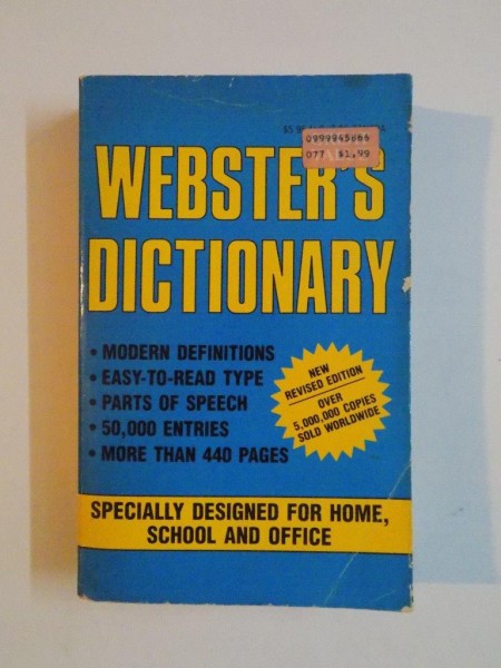 WEBSTER'S DICTIONARY , 1987 EDITION