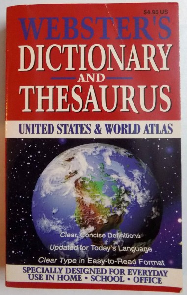 WEBSTER'S DICTIONARY AND THESAURUS, UNITED STATES & WORLD ATLAS , 1997