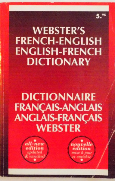 WEBSTER`S FRENCH-ENGLISH, ENGLISH-FRENCH DICTIONARY, 2000